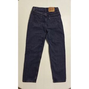 VTG Y2K Levis 550 Jeans Kids Age 8-10 Relaxed‎ Fit Dark Wash Denim Made in USA